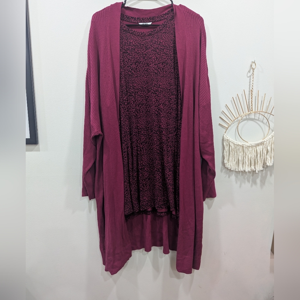 Penningtons Plus Size Dress With Matching Open-Front Cardigan